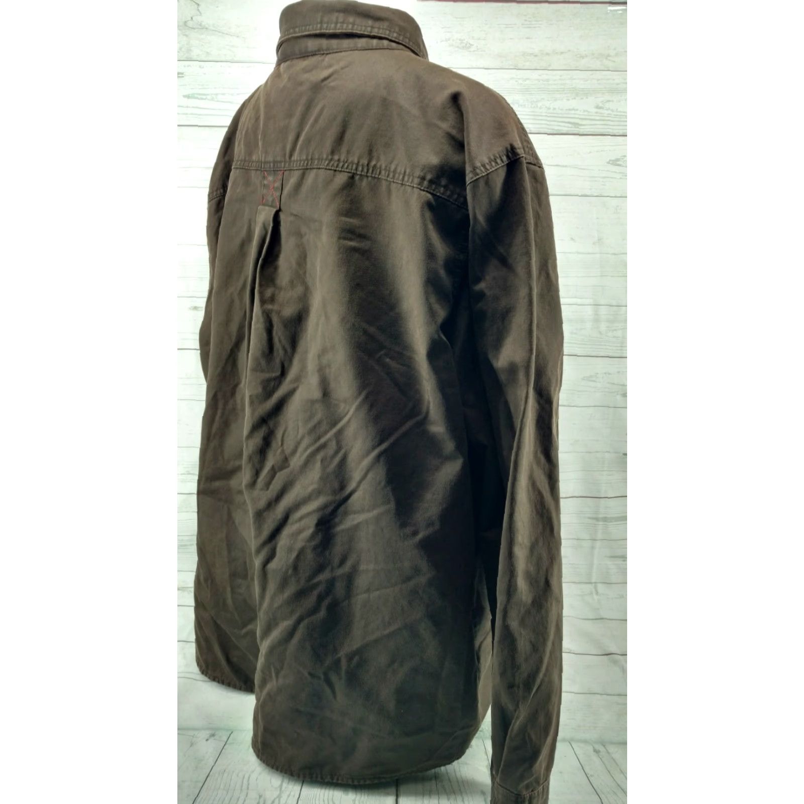 Vintage Legendary Whitetails Shirt Jacket Men Journeyman Flannel Line Snap Buttons 4XT Brown 4XL Big & Tall Mens Jacket Style Outdoor Hunting Vintage N/A Size US XXL / EU 58 / 5 - 7 Thumbnail