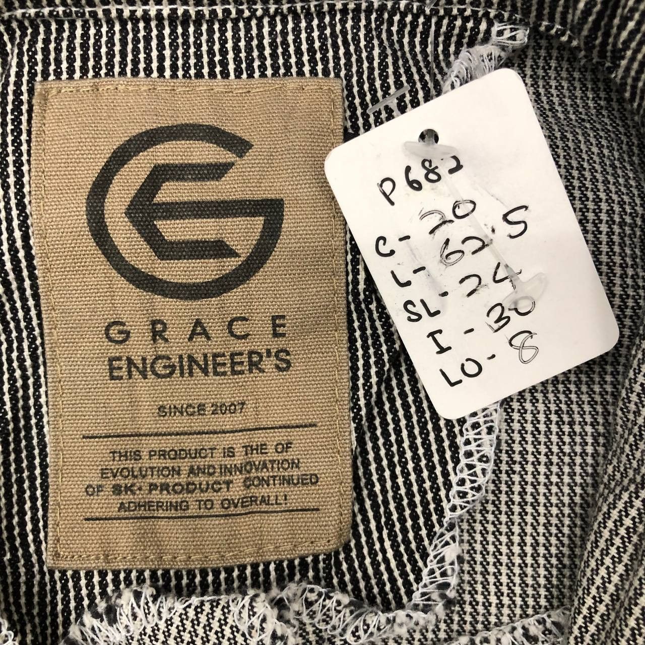 Japanese Brand P682 BRACE ENGINEER'S ICONIC HICKORY STRIPED COVERALLS Size US M / EU 48-50 / 2 - 6 Thumbnail