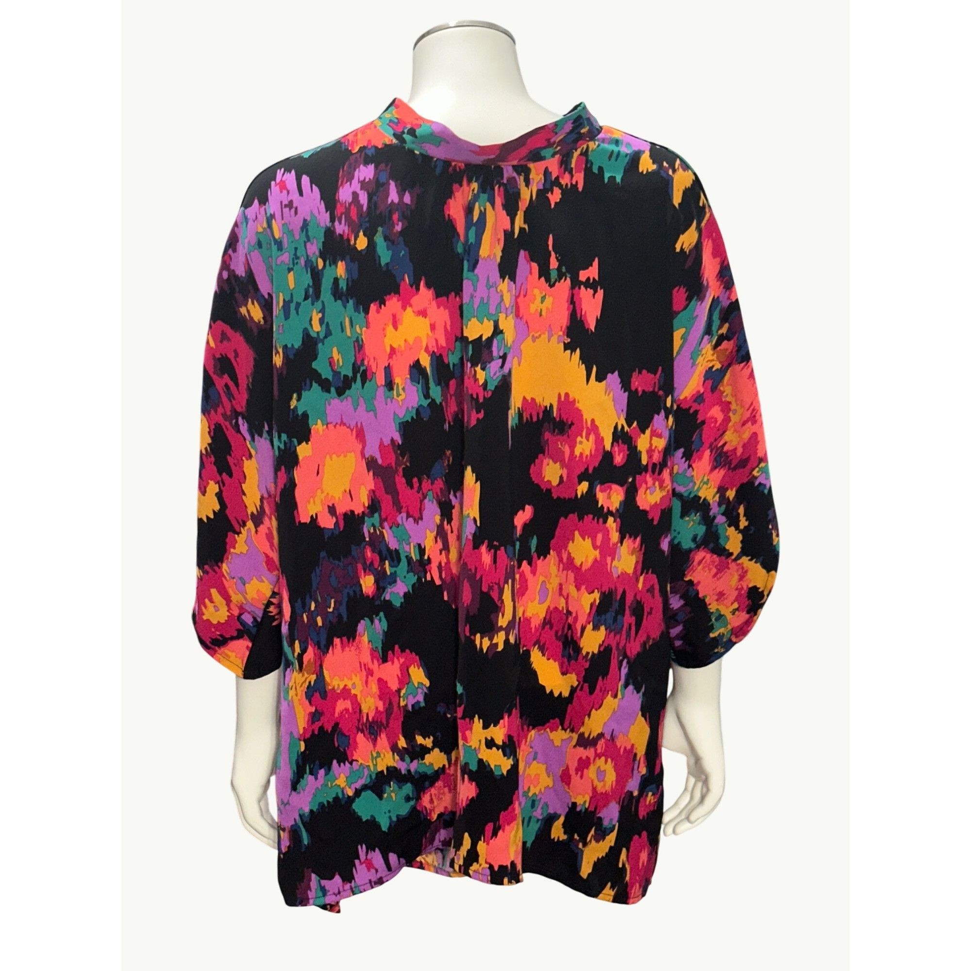 Other CCC Colorful Abstract Print Tunic Keyhole Neck Three Quarter Size XL / US 12-14 / IT 48-50 - 3 Thumbnail
