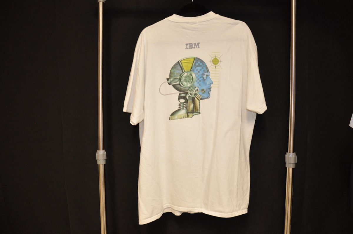 Vintage Vintage IBM Tech Cyberhead Tee Size US XL / EU 56 / 4 - 2 Thumbnail