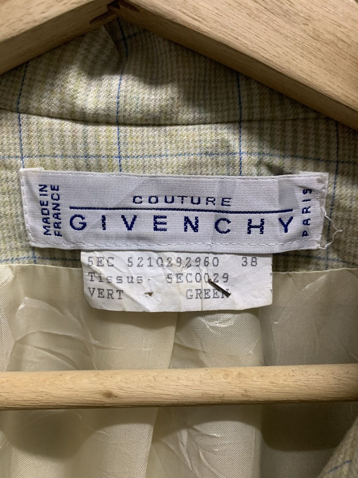Blaze × Givenchy × Vintage Vintage GIVENCHY Blazzer Wool Size S / US 4 / IT 40 - 11 Thumbnail