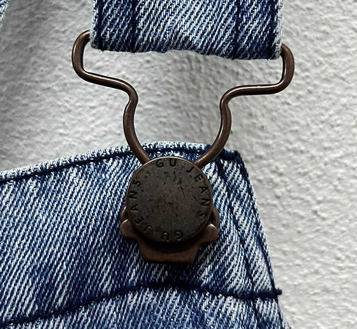 GU × Vintage GU Women’s Distressed Denim Overalls – Size M Size US 33 - 5 Thumbnail