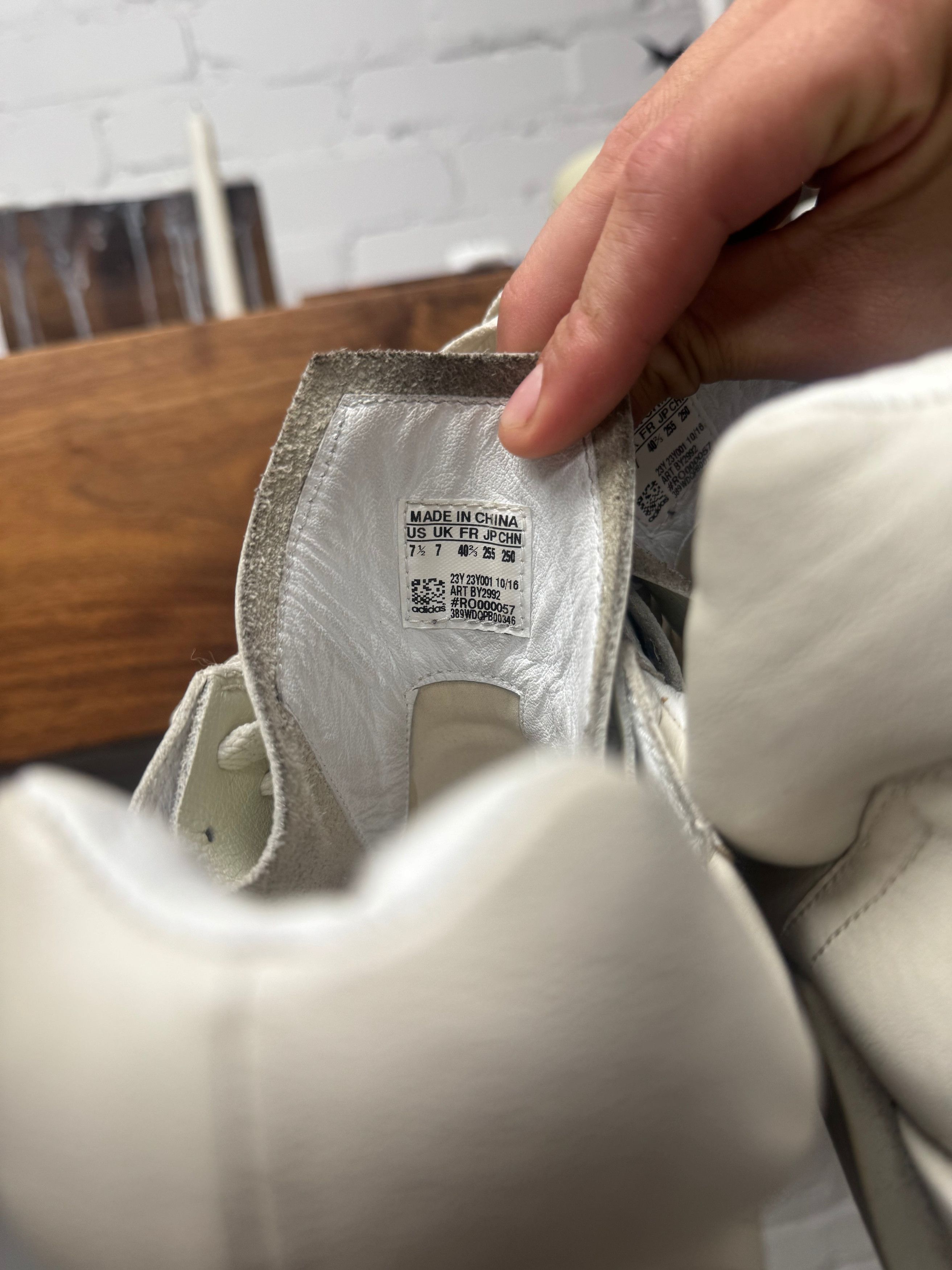 Rick Owens SS2021 Rick Owens ‘Phlegethon’ Milk White Leather Runners Size US 7.5 / EU 40-41 - 6 Thumbnail