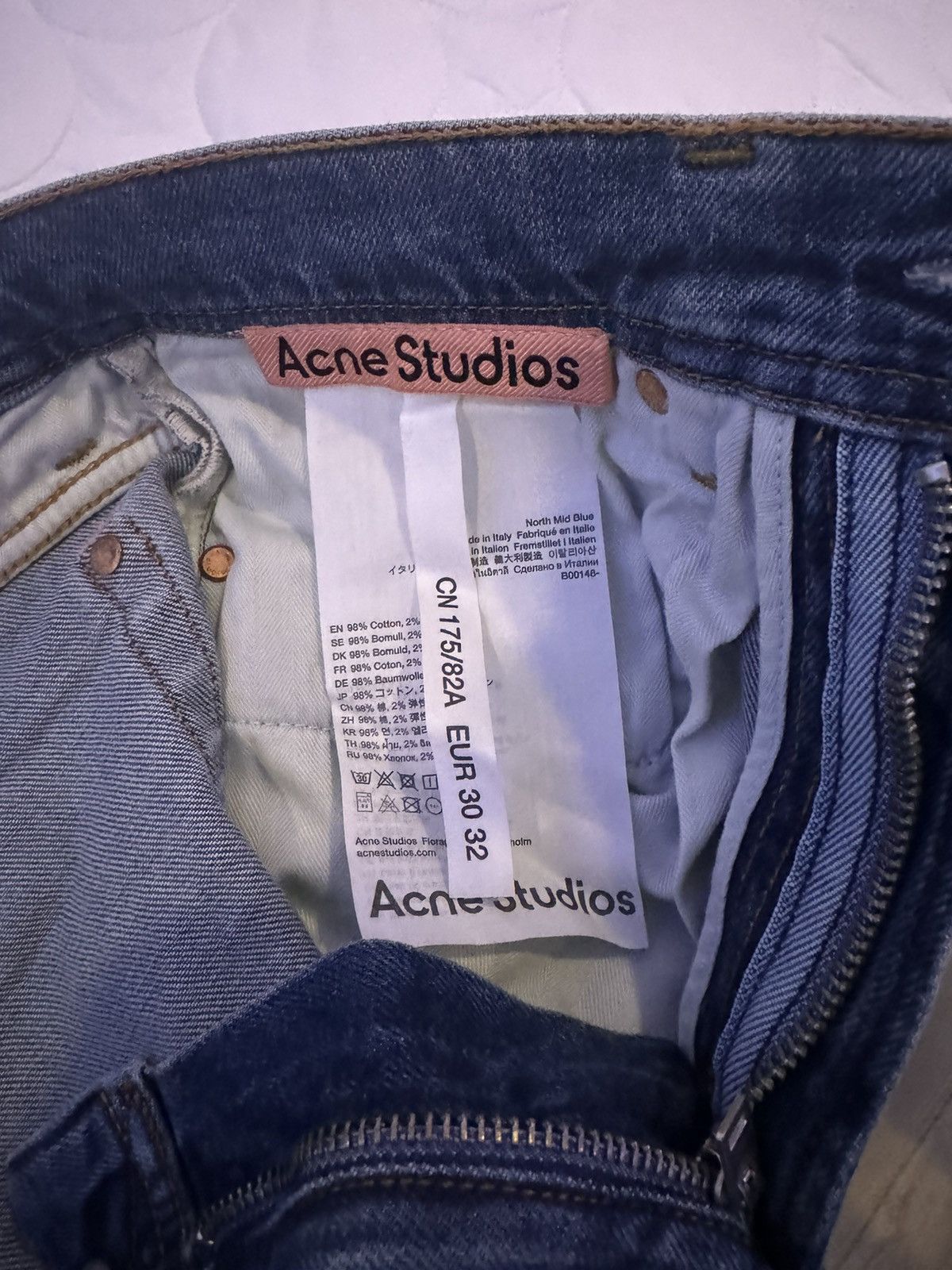 Acne Studios Acne Studios north pants mid blue Size US 30 / EU 46 - 4 Thumbnail