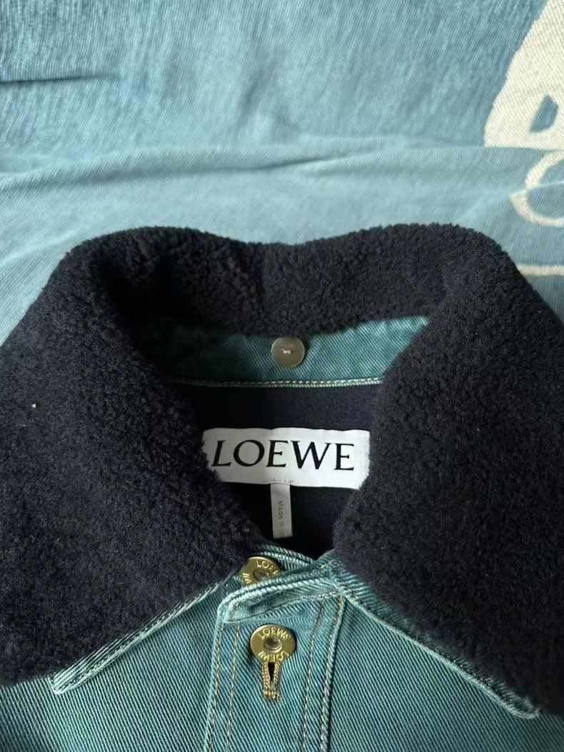 Loewe LOEWE Coat with wool collar and leather label Size M / US 6-8 / IT 42-44 - 3 Thumbnail