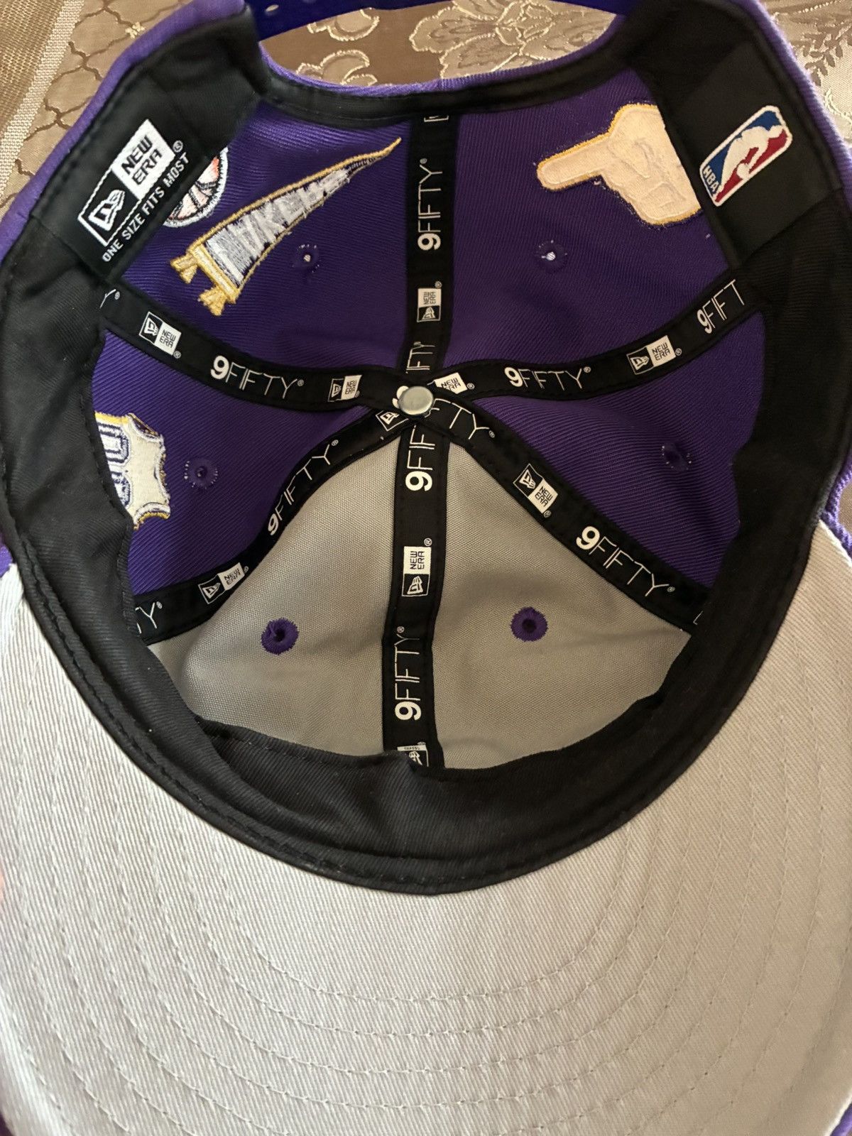 New Era Lakers New Era Embroidered Snapback Hat Size ONE SIZE - 4 Thumbnail