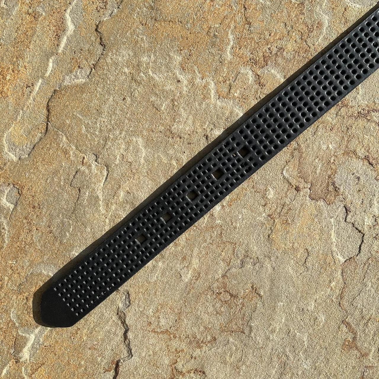 Wrangler Minimalist Grunge Black Leather Mesh Belt Size ONE SIZE - 4 Thumbnail