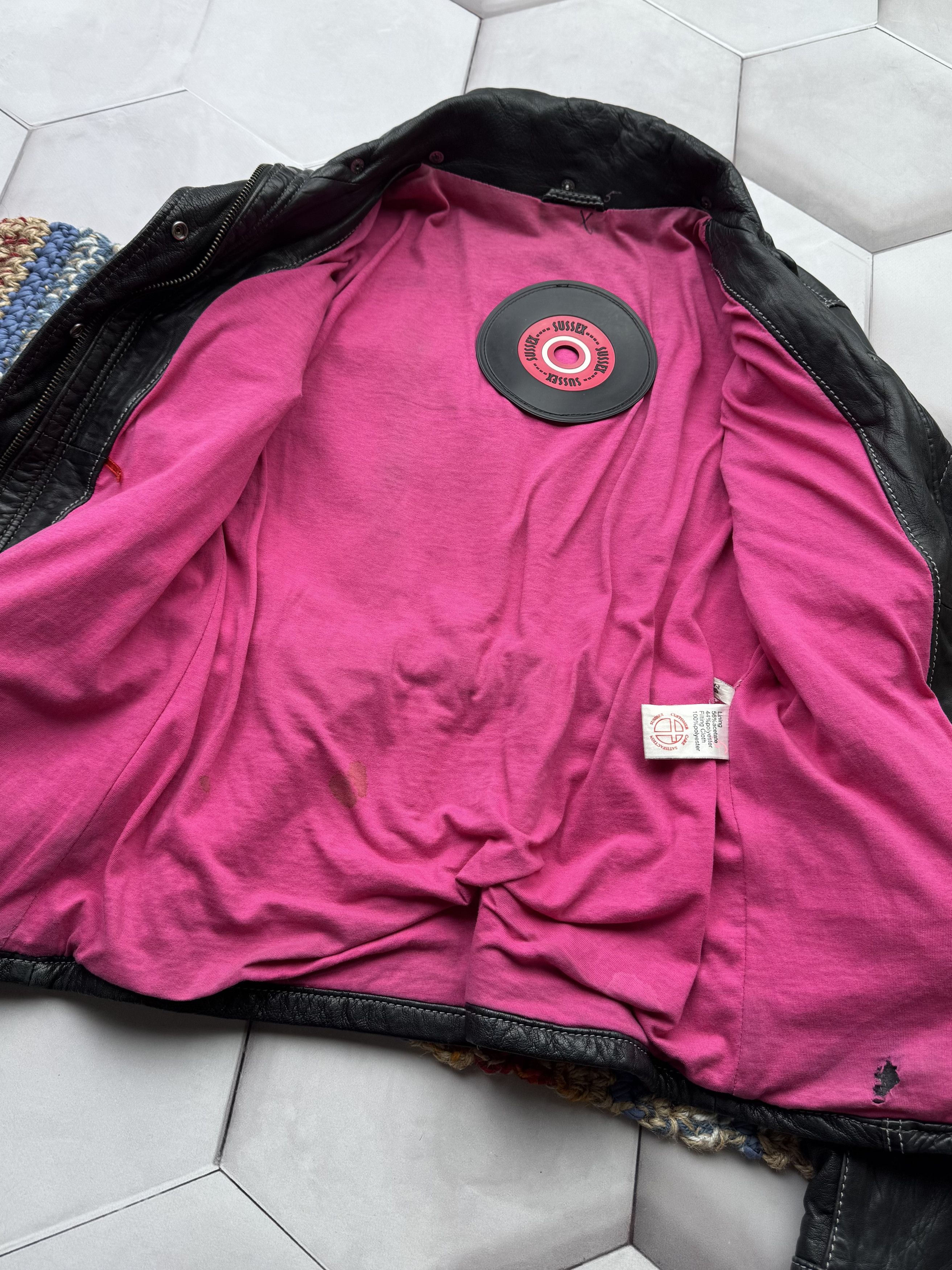 Vintage Vintage Cropped Leather Jacket Size XS / US 0-2 / IT 36-38 - 5 Thumbnail