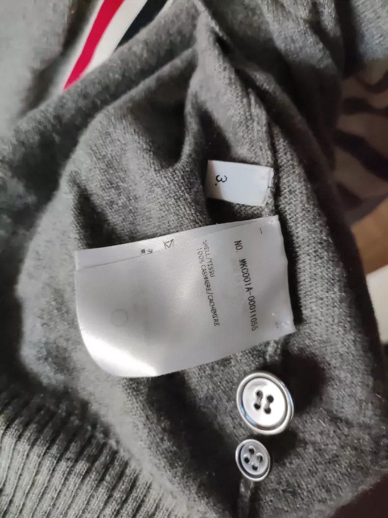 Thom Browne Thom Browne Cashmere four-button sweater Size US L / EU 52-54 / 3 - 6 Thumbnail