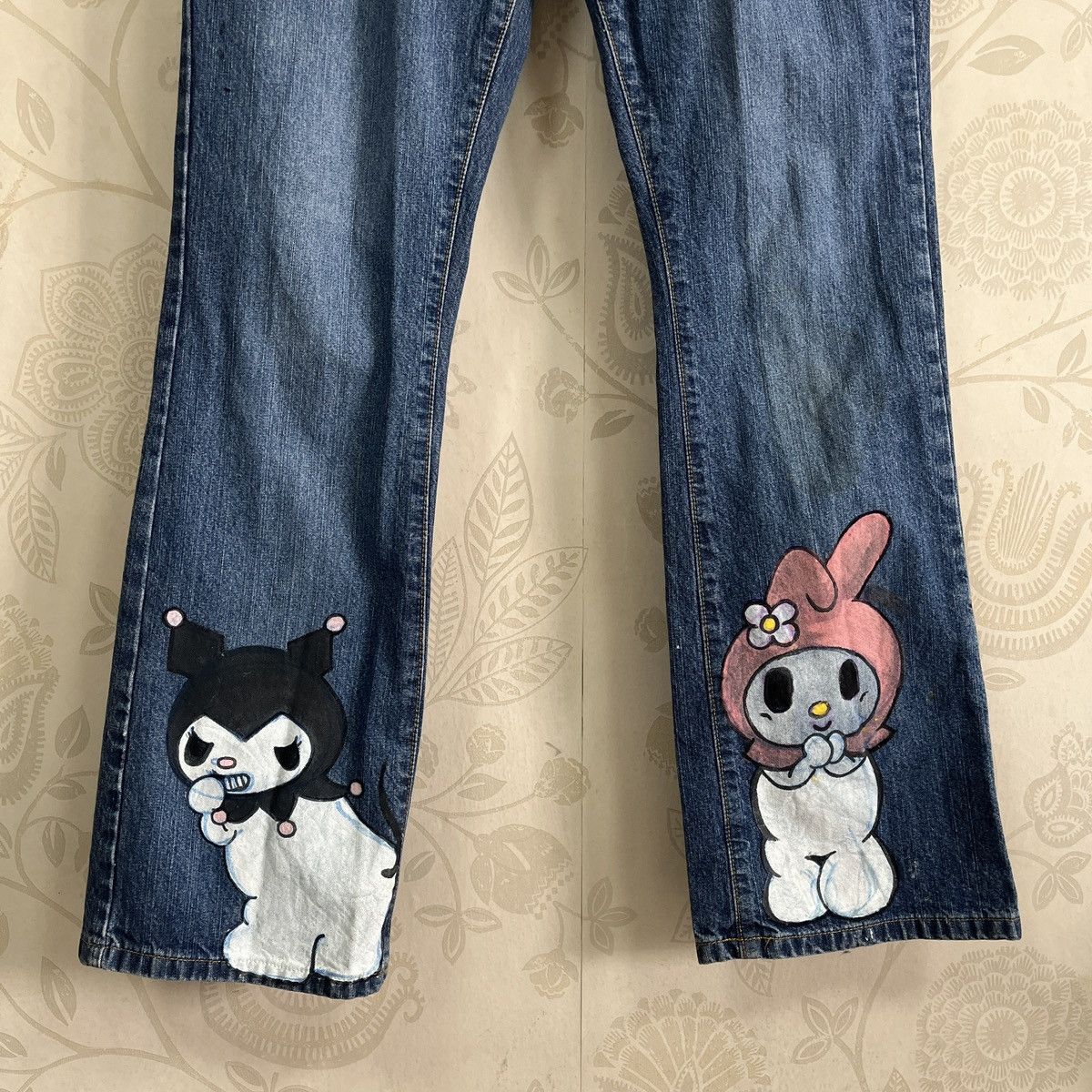 Polo Ralph Lauren × Ralph Lauren Ralph Lauren Boot Cut Denim Jeans Anime Paints Size US 34 / EU 50 - 9 Thumbnail