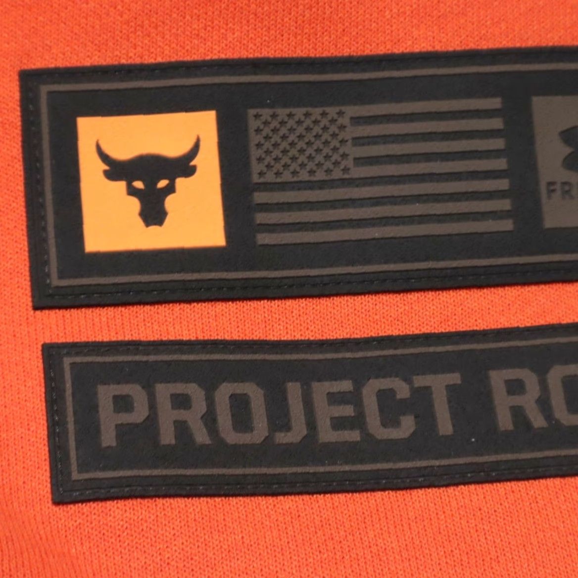 Under Armour Under Armour Project Rock Veteran's Day Hoodie Orange Men's L Shirt Size US L / EU 52-54 / 3 - 7 Thumbnail