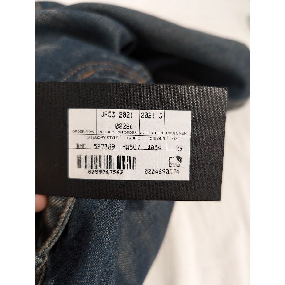 Saint Laurent Paris o1rshd1 Skinny 5 Pockets Low Pants in Winter Sky Blue Size US 29 - 19 Thumbnail