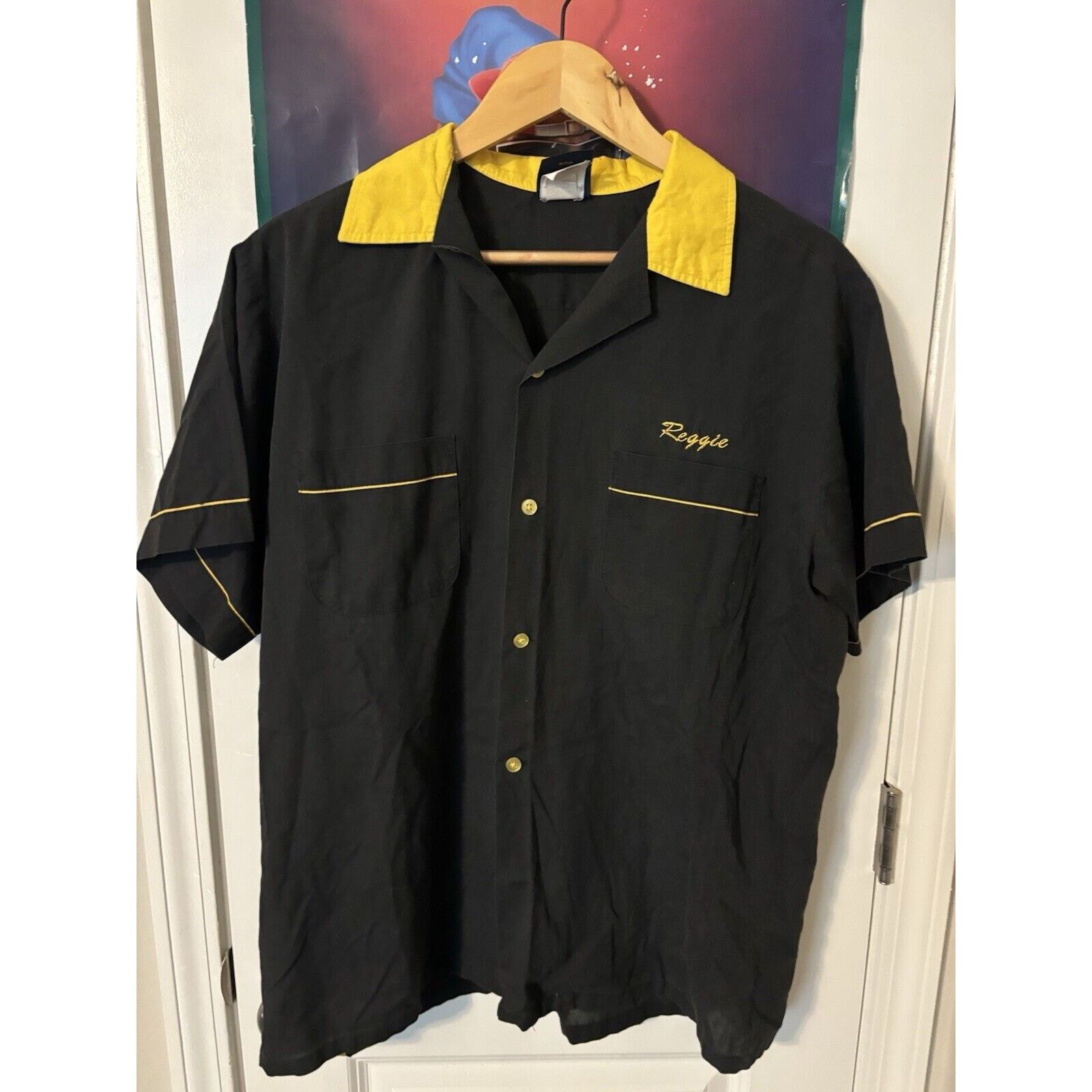 Other Vintage faded black bowling Shirt Size Large Made In USA Size US L / EU 52-54 / 3 - 3 Thumbnail