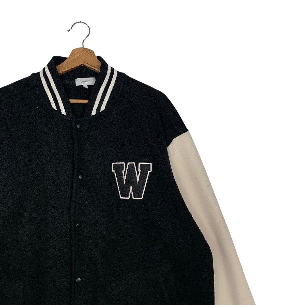 Japanese Brand DENIFITS Classic Style Varsity Jacket #2697-C121 Size US XXL / EU 58 / 5 - 5 Thumbnail