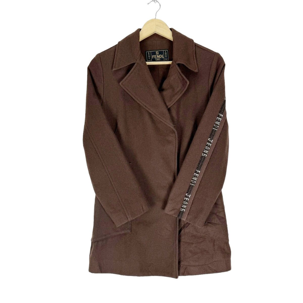 Fendi ☀️FENDI JEANS STRAP WOOL JACKET Size M / US 6-8 / IT 42-44 - 3 Thumbnail