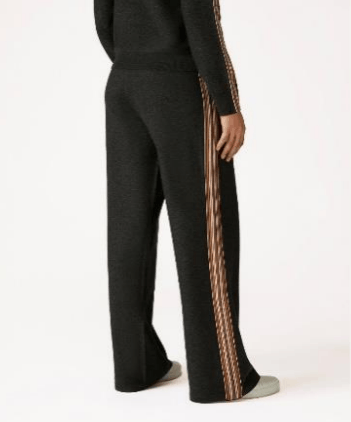 Loro Piana o1w1db10724 Suitcase Stripe Trouser in Black Size 30" / US 8 / IT 44 - 2 Thumbnail