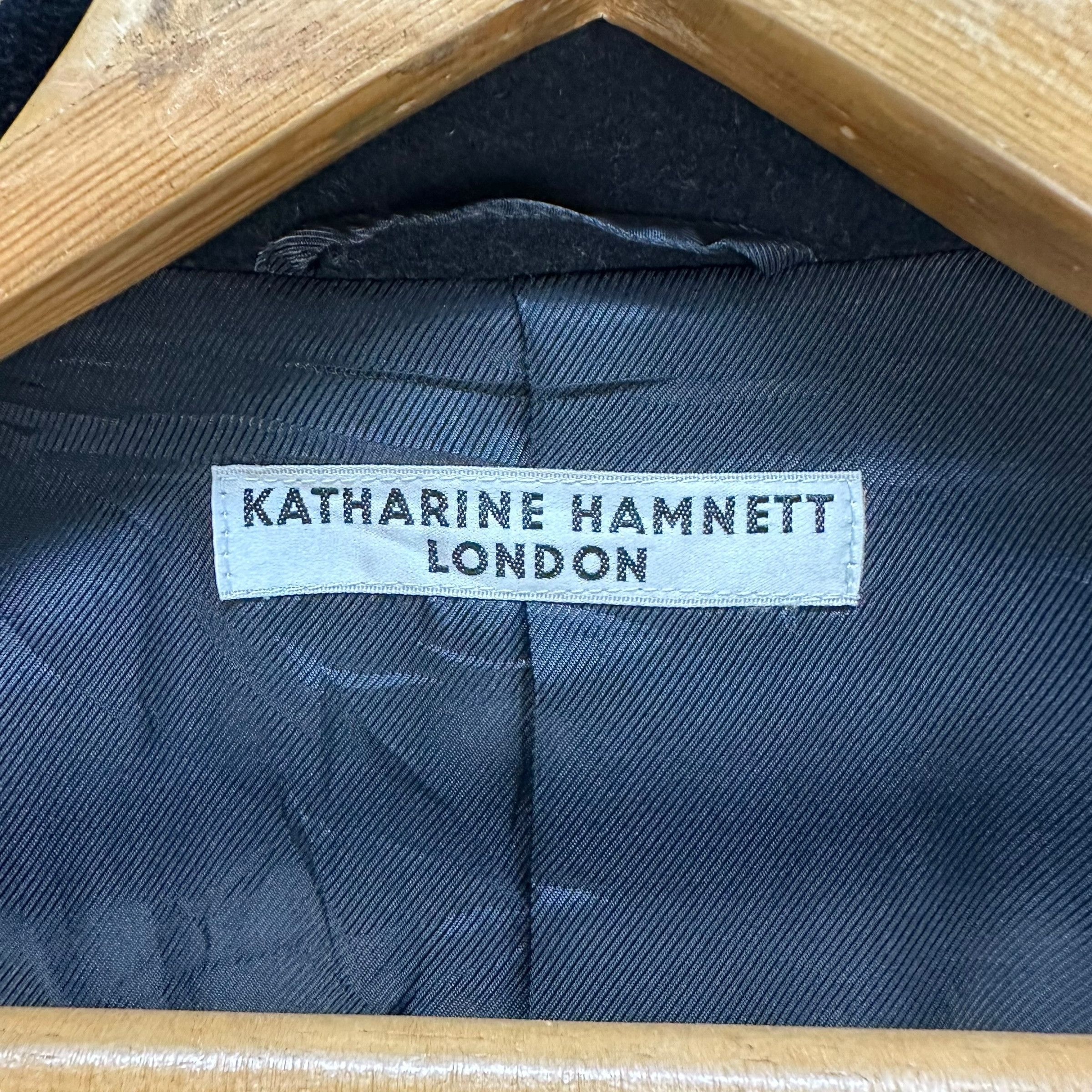 Katharine Hamnett London KATHARINE HAMNETT LONDON Wool Long Coat #A48-1132 Size US M / EU 48-50 / 2 - 7 Thumbnail