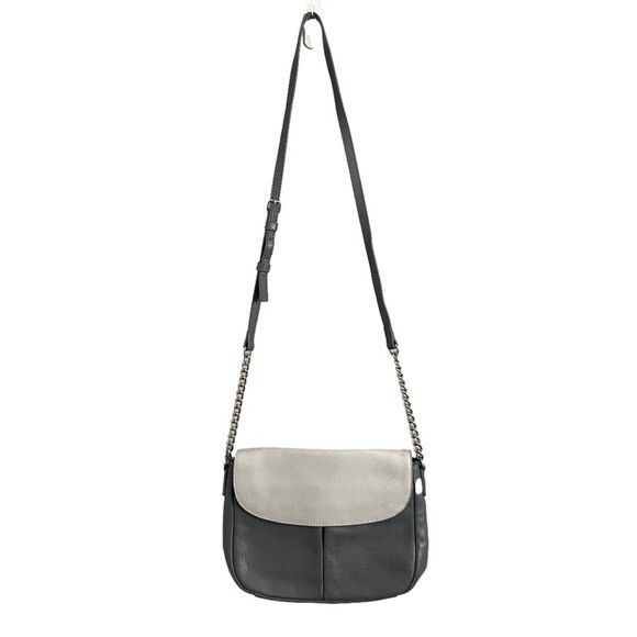 Other Nordstrom Halogen Gray Fremont Leather Crossbody Flap Bag Size ONE SIZE - 9 Thumbnail