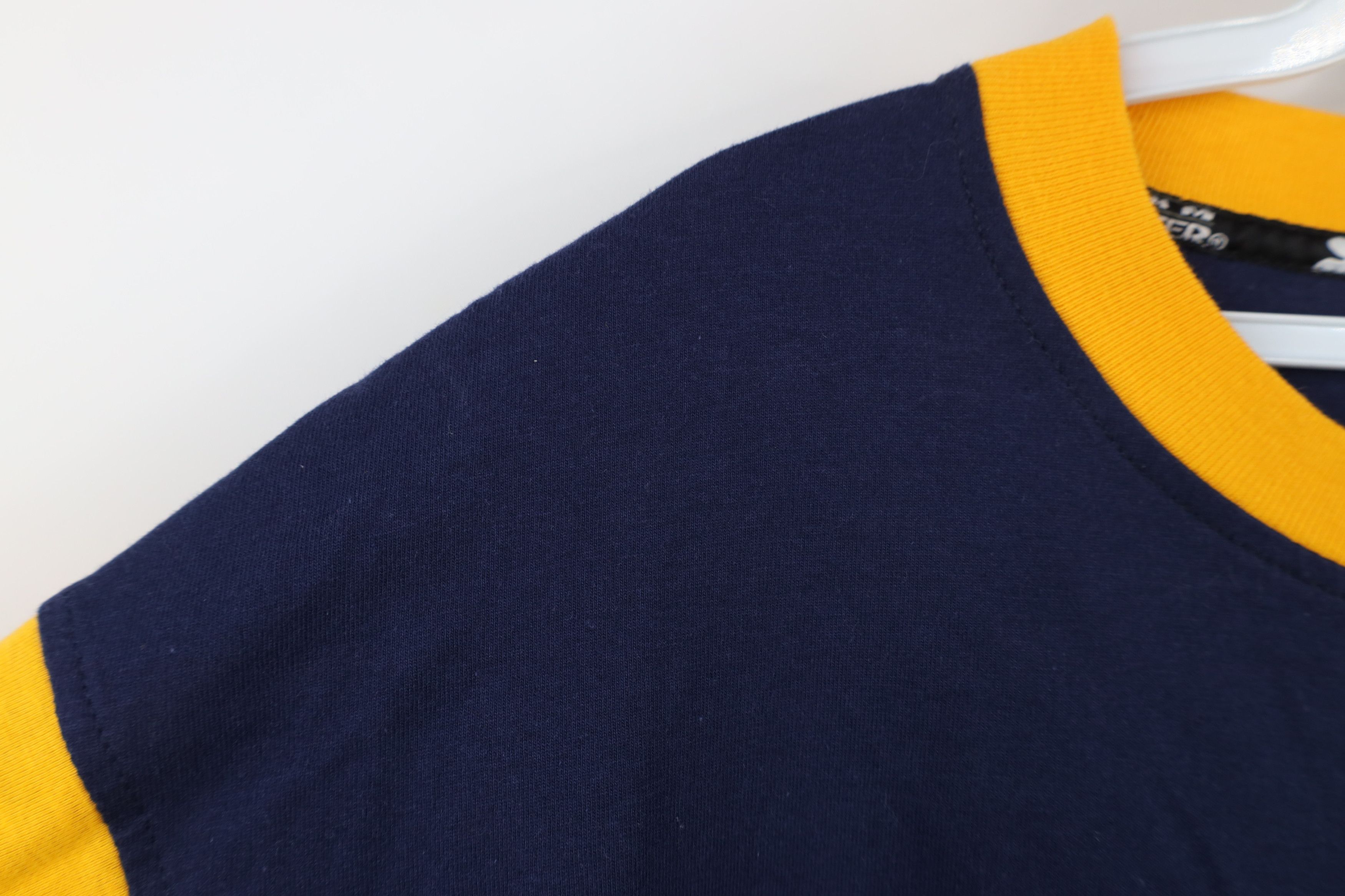 Starter × Vintage Vintage 90s Starter University of Michigan T-Shirt Blue Size US XL / EU 56 / 4 - 8 Thumbnail