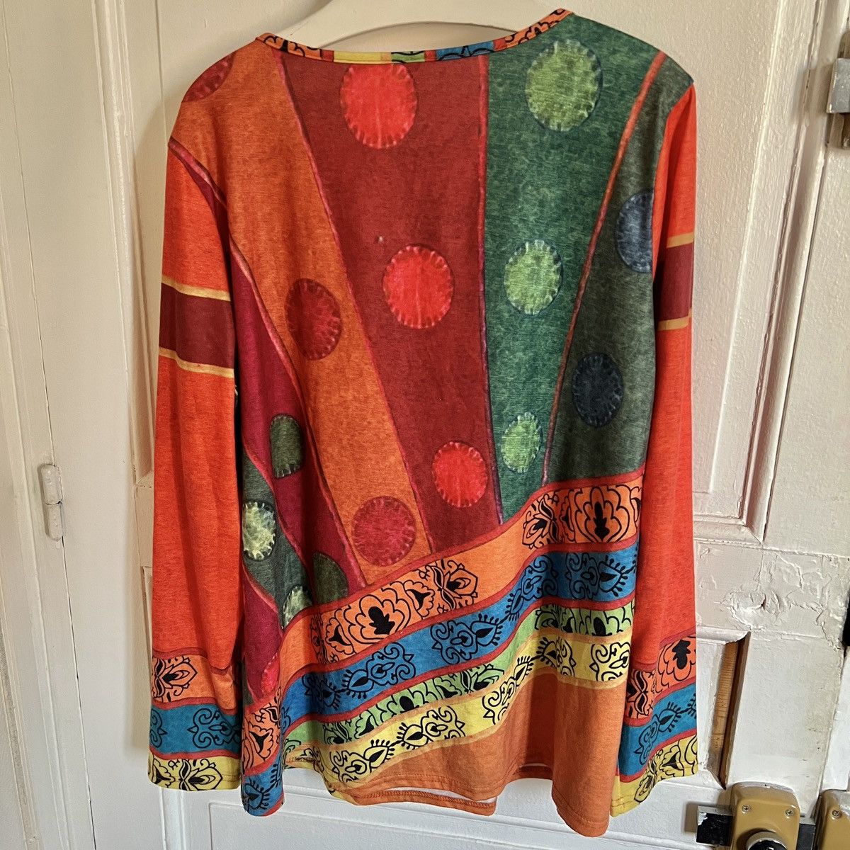 Japanese Brand × Vintage Traditional indian long sleeve blouse hippie fantasy art Size US XL / EU 56 / 4 - 4 Thumbnail