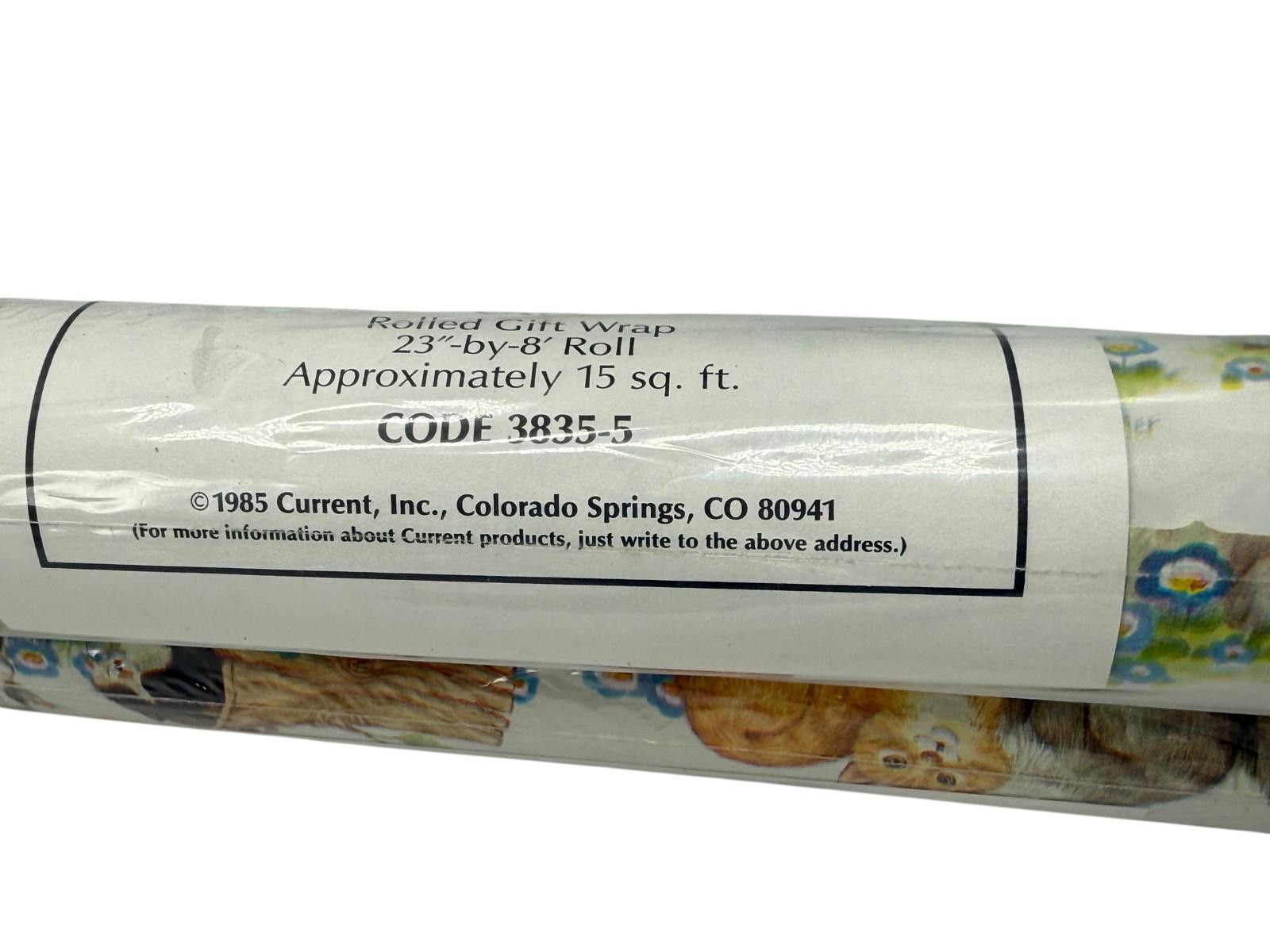 Other Vintage Sealed 1985 Current Cats Rolled Gift Wrap Size ONE SIZE - 4 Thumbnail