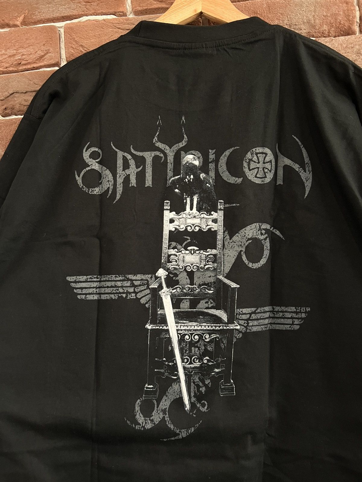 Band Tees SATYRICON 90s NEMESIS DIVINA Vintage Black Metal Band Tee Size US XL / EU 56 / 4 - 4 Thumbnail