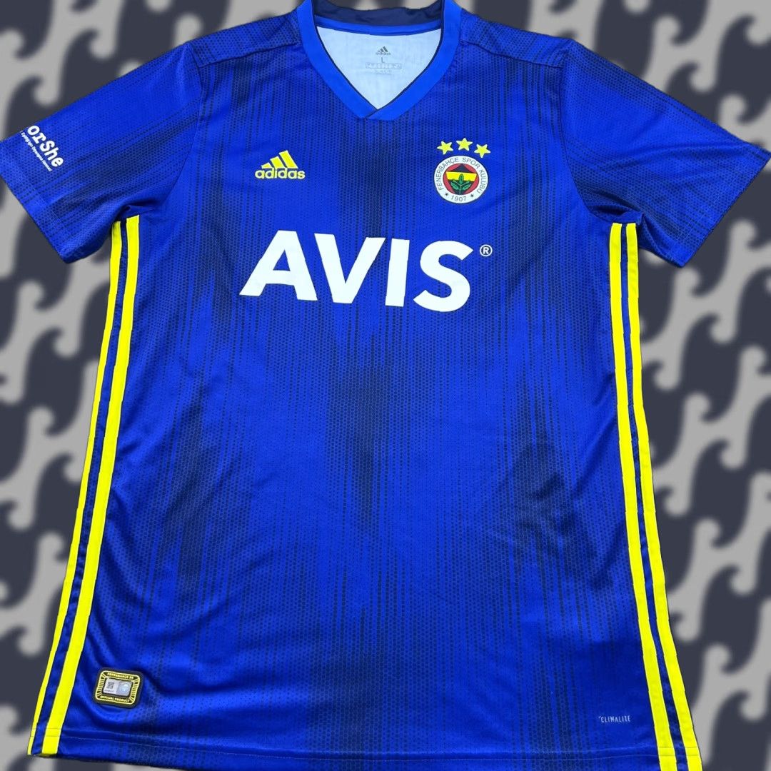 Adidas Fenerbache 2019 2020 Away Adidas Shirt Football Jersey Mens Large Blue XS? Size US L / EU 52-54 / 3 - 1 Thumbnail