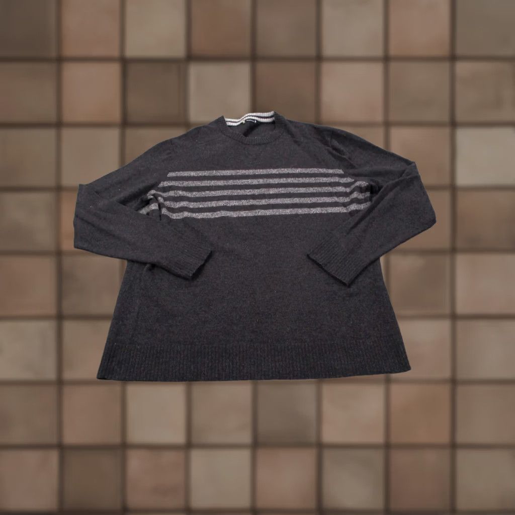 Smartwool SmartWool Mens M Base Layer Wool Pullover Sweater Thermal Hiking Outdoors Striped Lightweight Knit Logo Quilted Wool Blend Umbrella? Size US M / EU 48-50 / 2 - 1 Thumbnail