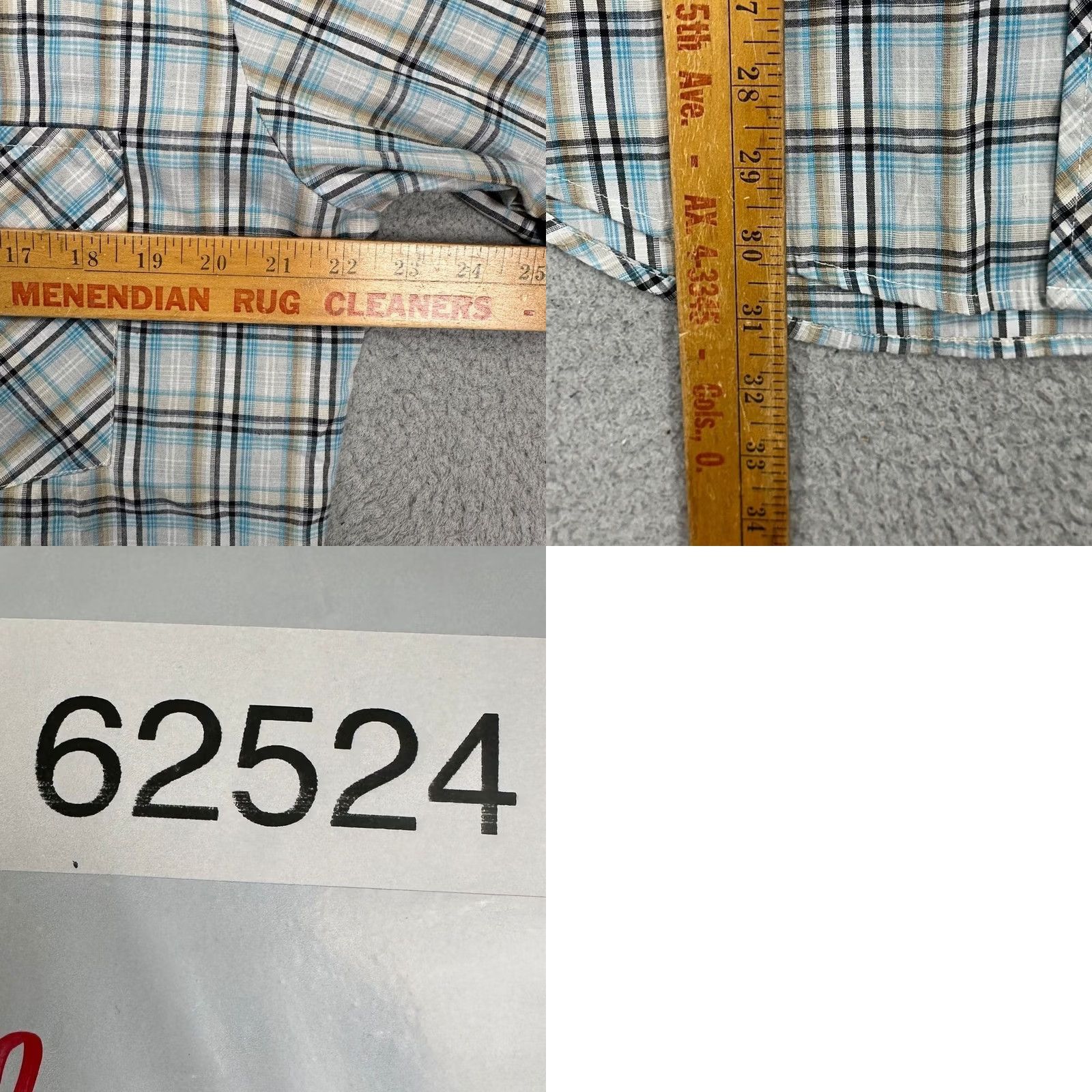 Roper Roper Shirt Button-Up Western Plaid Blue Tan Short Sleeve Mens M Button-Down Collared Pocket EUC Size US M / EU 48-50 / 2 - 8 Thumbnail