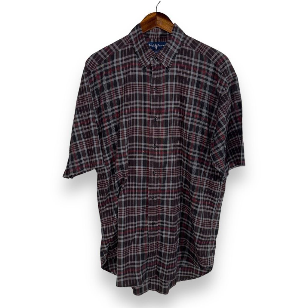 Polo Ralph Lauren Polo Ralph Lauren Blake Black Madras S/S Button Down Shirt L Size US L / EU 52-54 / 3 - 1 Thumbnail