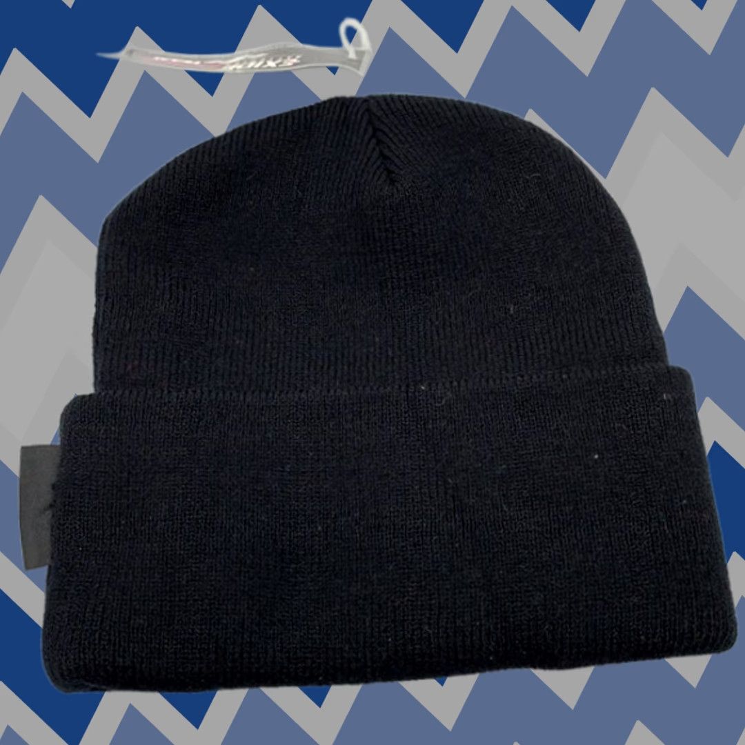 Burton VINTAGE Drew Pearson Beanie Cap Men's Knit Black Solid Classic One Size Hats Mens Cap Beanie Nascar Jeff Burton #99 Racing Size ONE SIZE - 1 Thumbnail