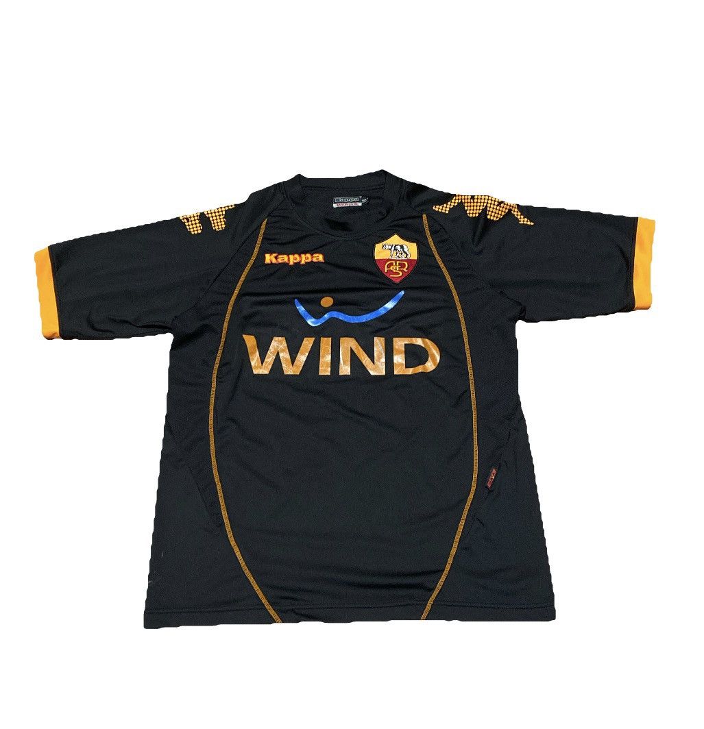 Y2K AS Roma Kappa Football Jersey 2008-2009 Size Medium