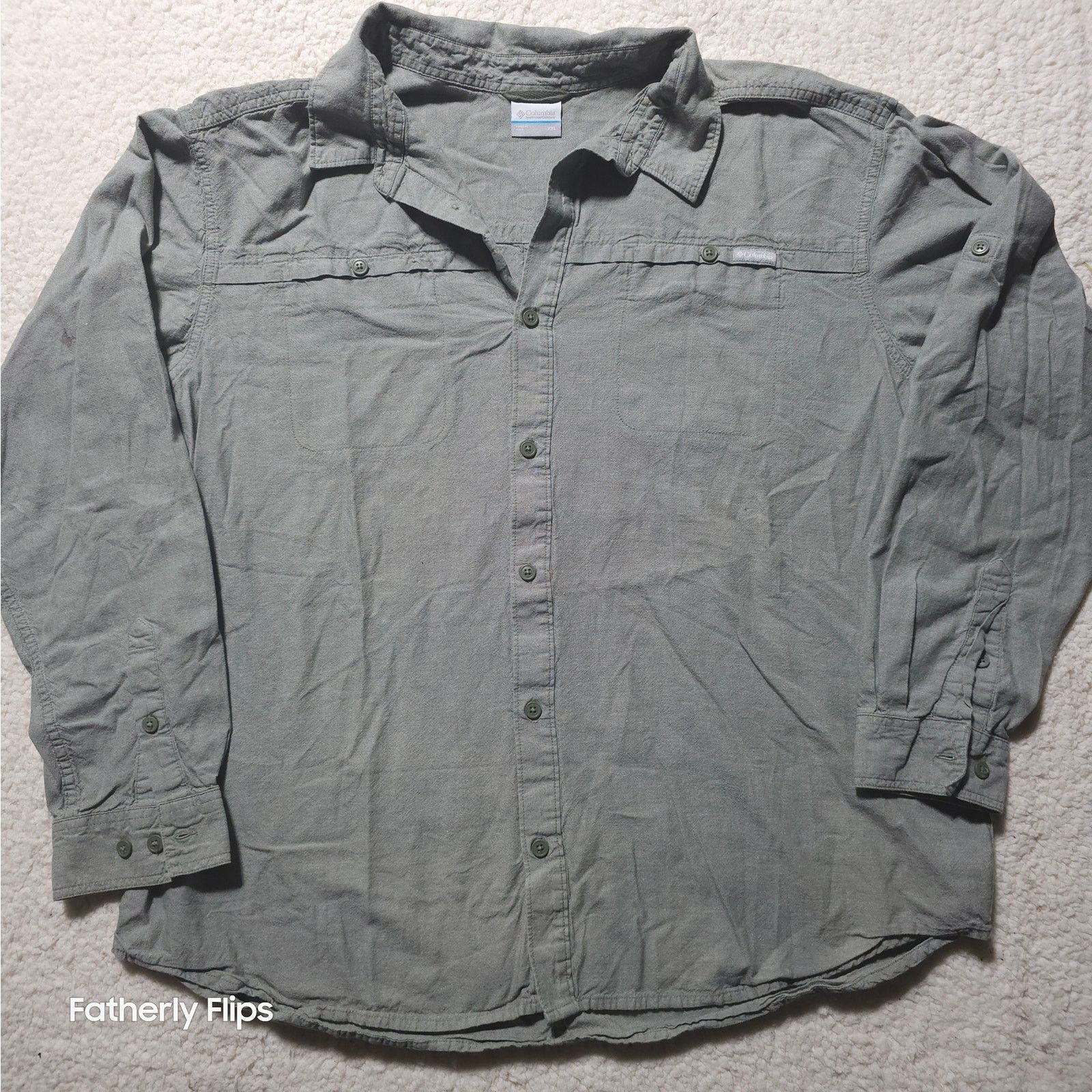 Columbia Columbia PFG 4XL Green Fishing Shirt SS Omni-Shade Vented Size US XXL / EU 58 / 5 - 1 Thumbnail