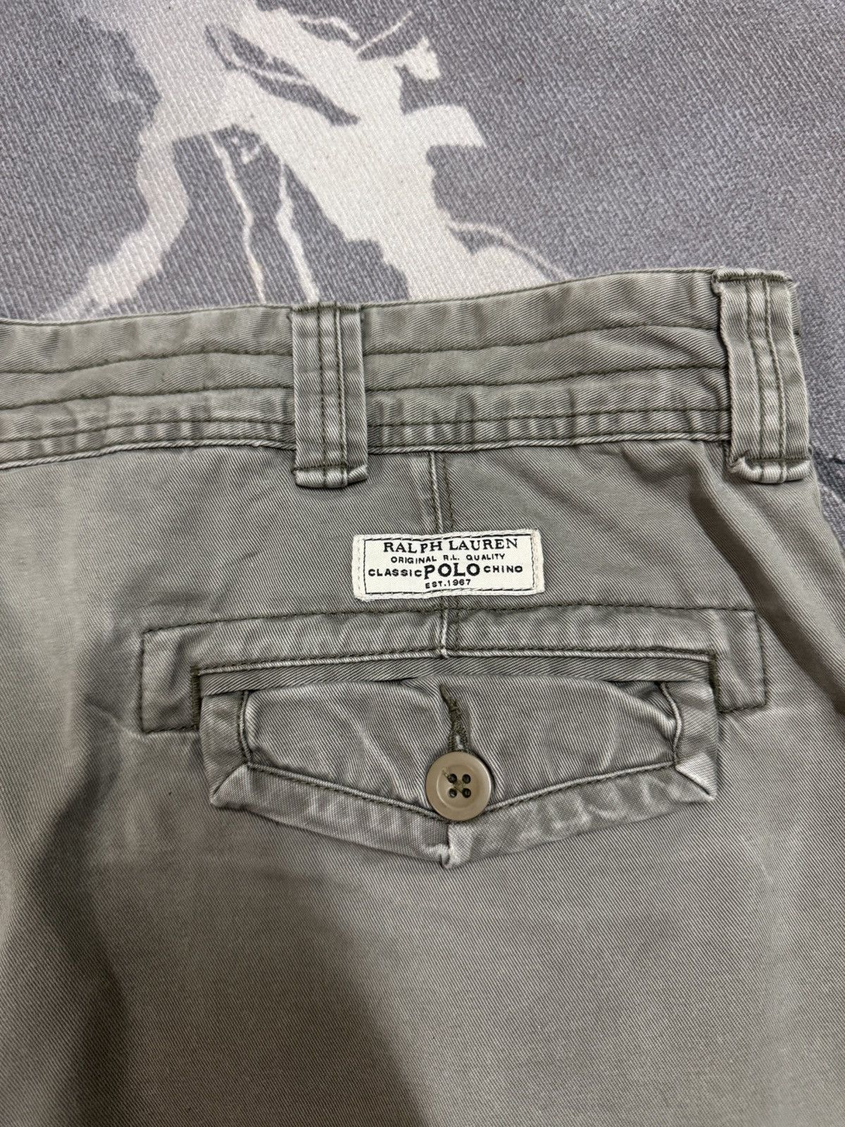 Polo Ralph Lauren Vintage Trashed Sun Faded Polo Ralph Lauren Short Pants Size US 42 / EU 58 - 11 Thumbnail