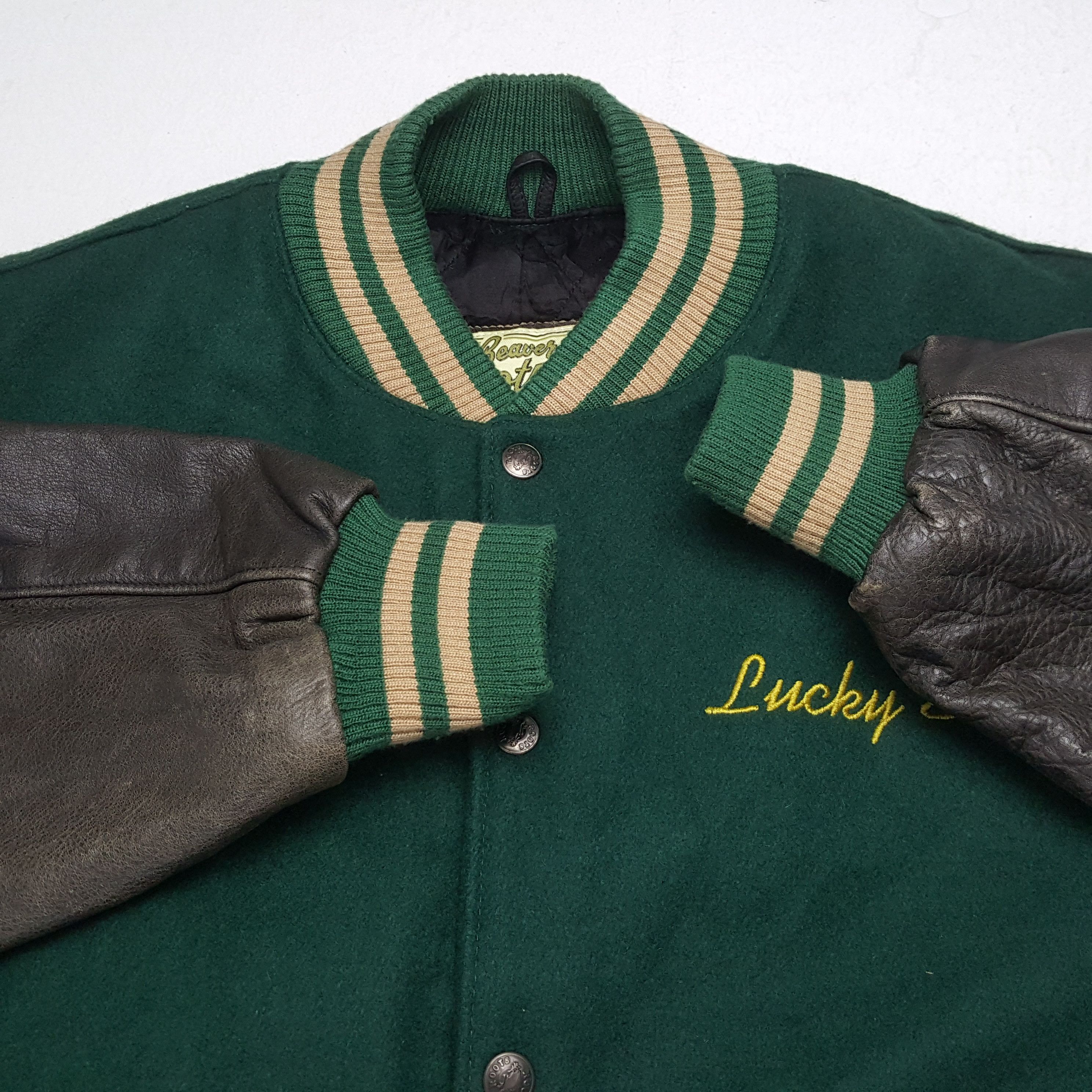 Vintage Vintage LUCKY STRIKES CIGARETTES Varsity Promo Jacket Size US XL / EU 56 / 4 - 9 Thumbnail