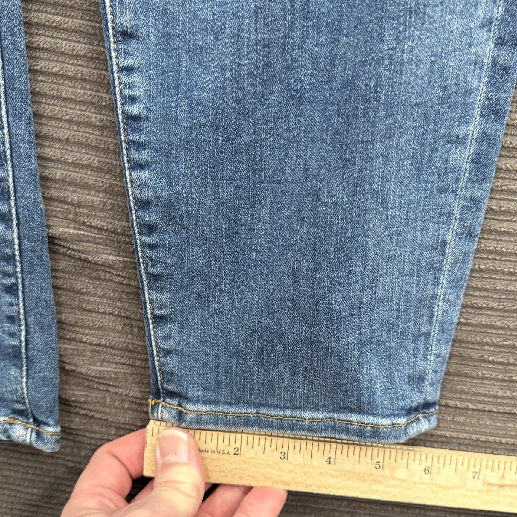 Good American Good American Jeans Women 24 Blue Cotton Denim High Rise Slim 28 In Inseam Jeans City College Womens Size 42" / US 20 - 7 Thumbnail