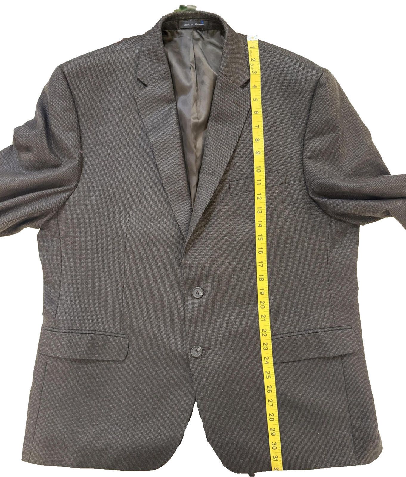 Chaps Ralph Lauren Blazer Mens 46R Gray Sport Coat Quiet Money Size 46R - 8 Thumbnail