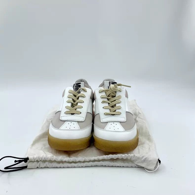 Maison Margiela Maison Margiela White leather lace-up casual flat board sh Size US 6.5 / IT 36.5 - 8 Thumbnail