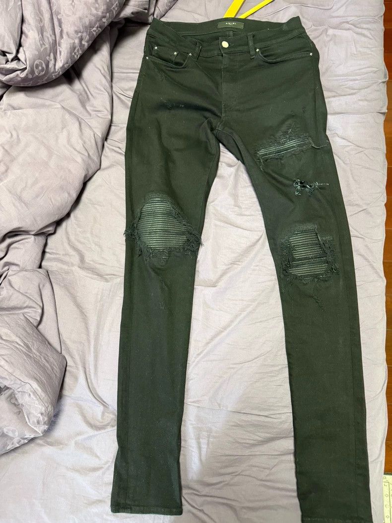 Amiri Amiri 18 patch leather black jeans size 32 2501-Nextarrow Size US 32 / EU 48 - 1 Thumbnail
