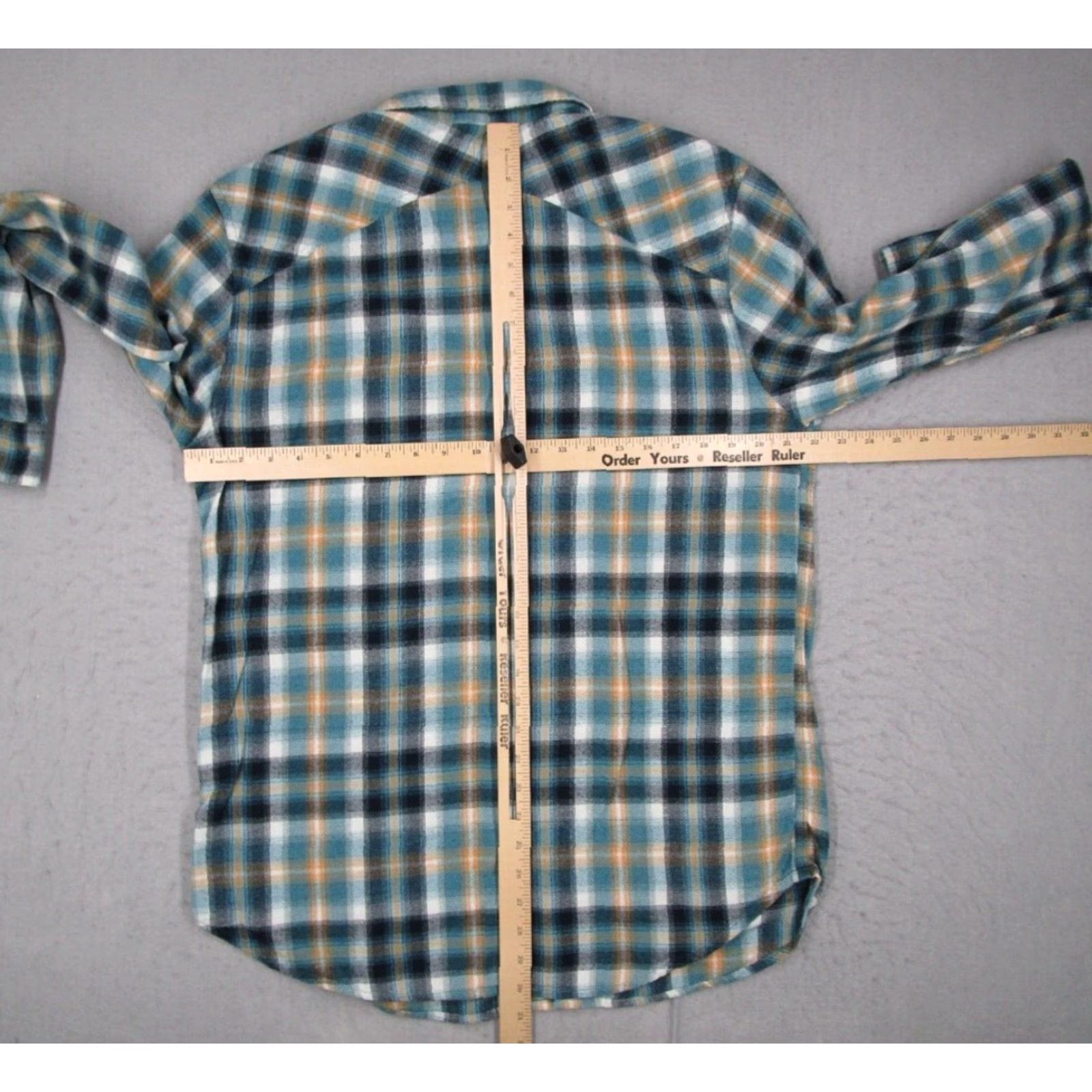 Roark VINTAGE Roark Revival Men's Shirt XL Blue Plaid Flannel Button-Up Casual Long Sleeve Size US XL / EU 56 / 4 - 6 Thumbnail