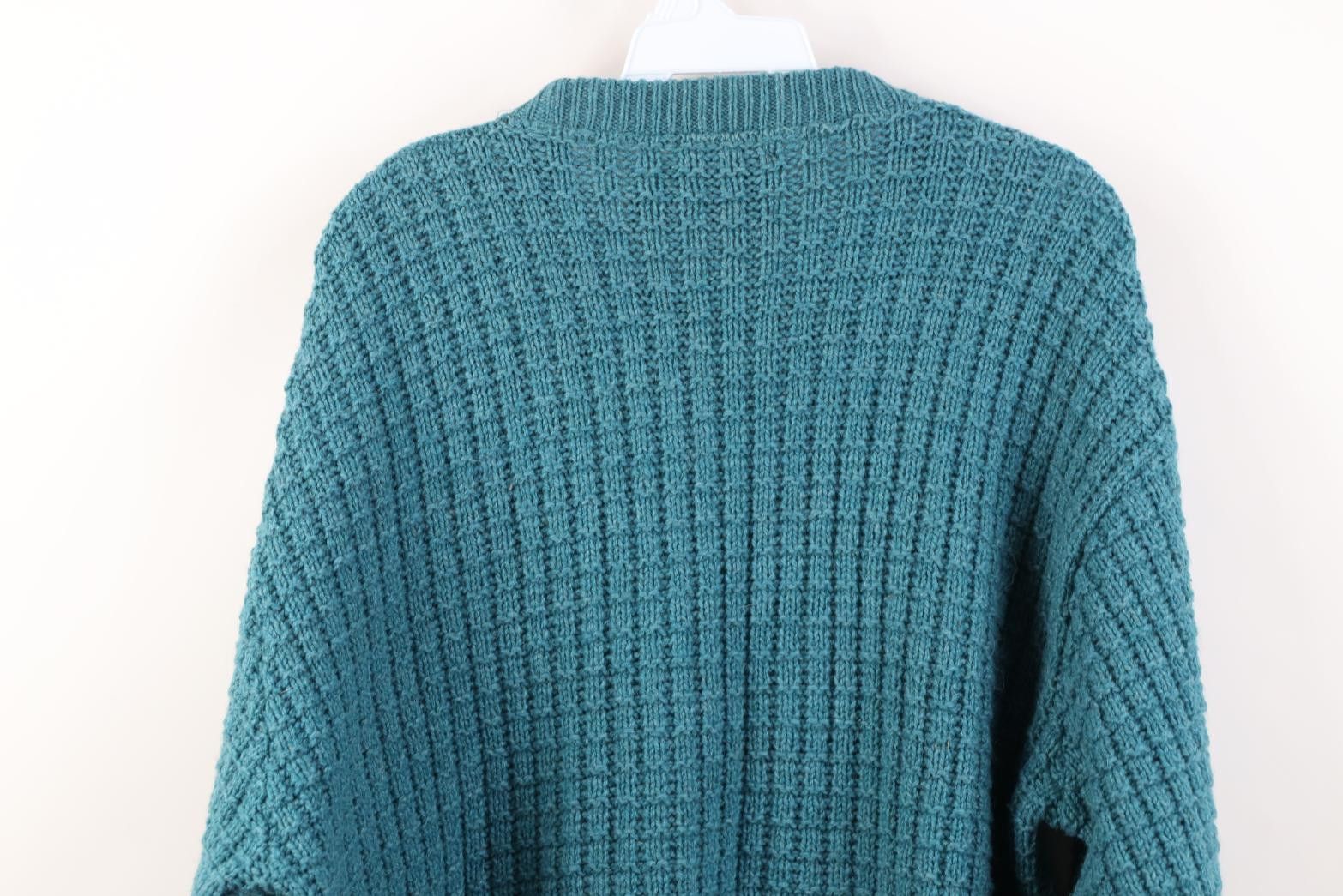 Vintage Vintage 90s Streetwear Heavy Wool Blend Crewneck Sweater Size US XL / EU 56 / 4 - 9 Thumbnail