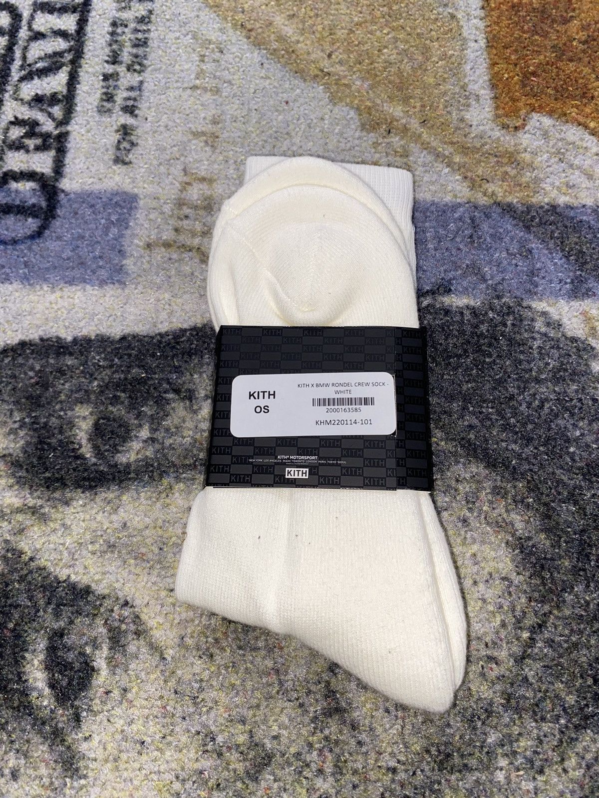 BMW × Kith Kith for BMW Rondel Crew Socks Size ONE SIZE - 2 Thumbnail