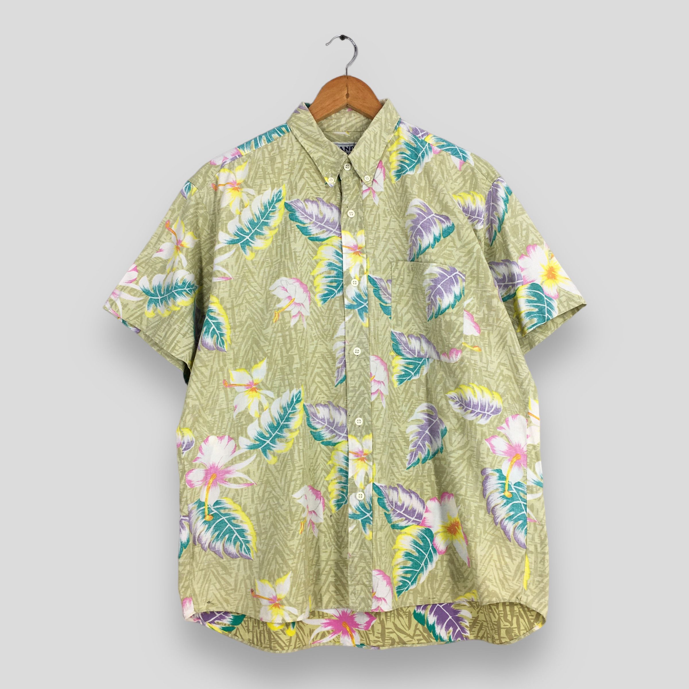 Other Vintage 90s Leaves Hawaii Aloha Button Up Shirts Large Size US L / EU 52-54 / 3 - 1 Thumbnail