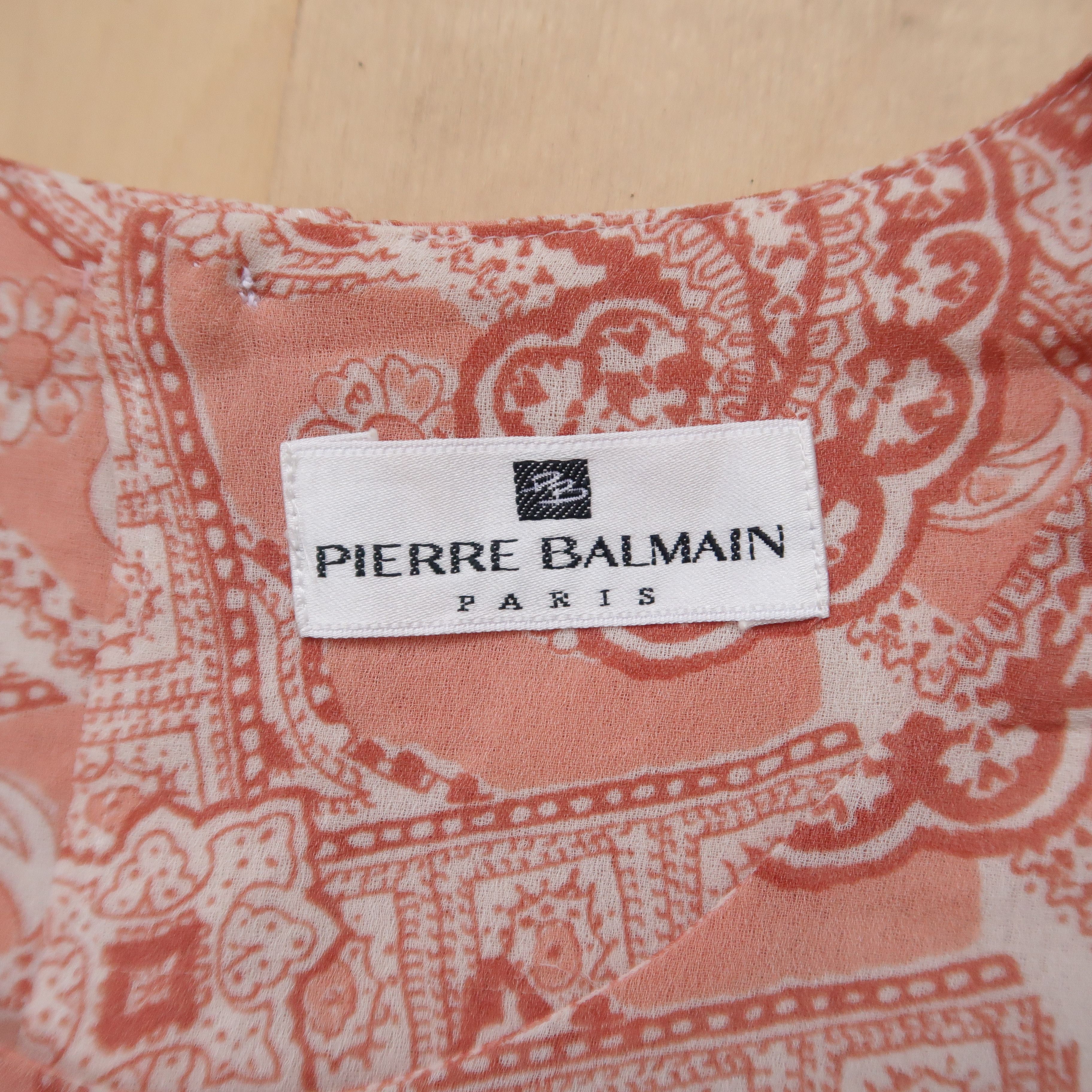 Balmain SS11 Pierre Balmain Kerchief Blouse Shirt Size M / US 6-8 / IT 42-44 - 4 Thumbnail