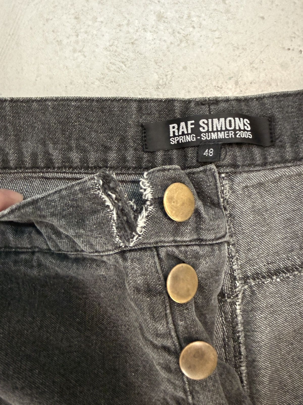 Raf Simons SS05 Grey Denim Size US 31 - 4 Thumbnail