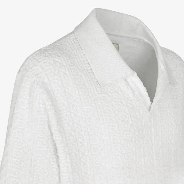 Fendi o1w1db10724 Polo Shirt in White Size US L / EU 52-54 / 3 - 3 Thumbnail