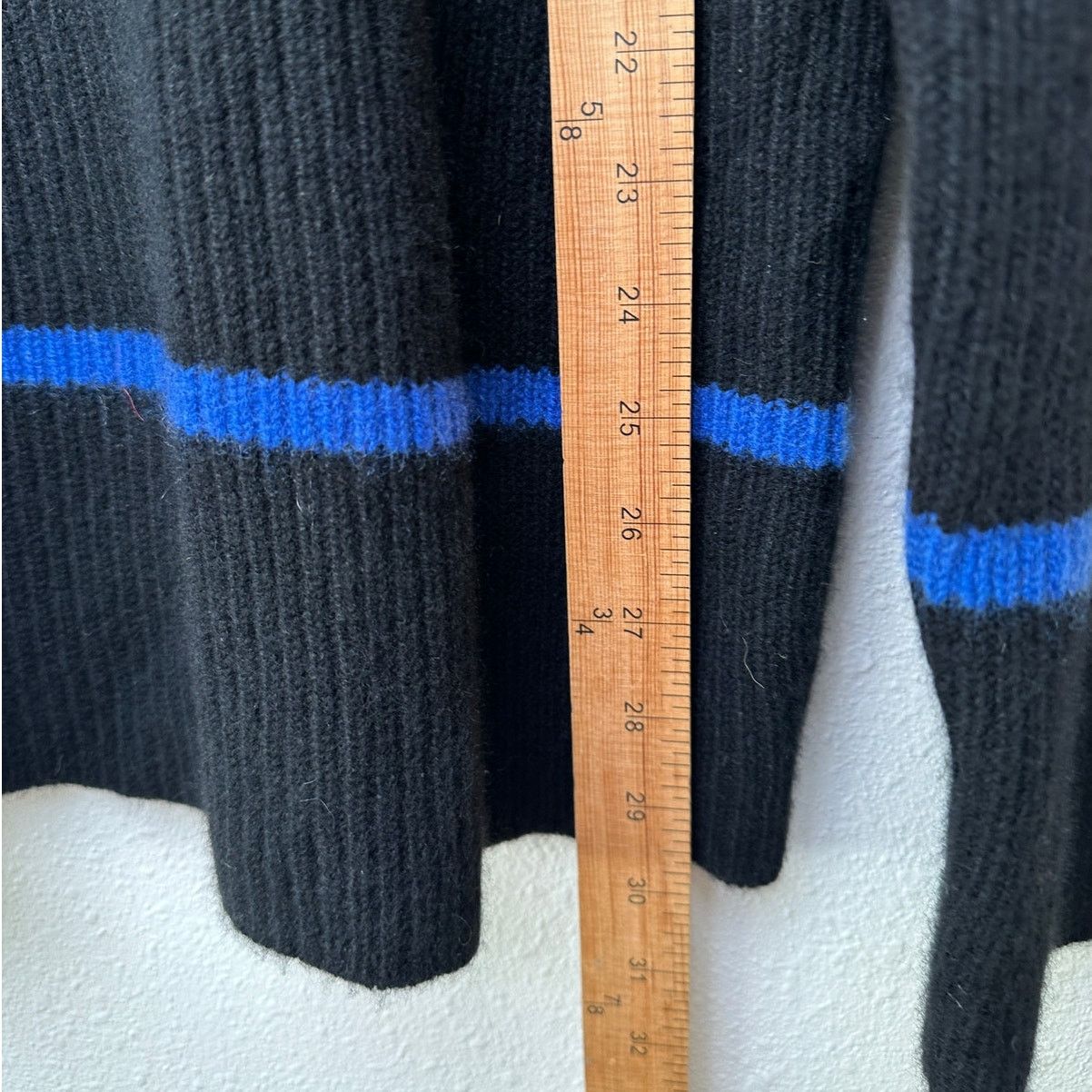 Other The Elder Statesman Black Multicolor Stripe Cashmere Sweater Size M / US 6-8 / IT 42-44 - 13 Thumbnail