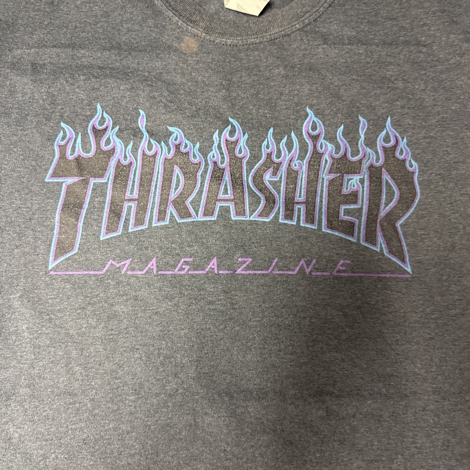 Thrasher Thrasher T-Shirt Mens Size Medium Gray Blue Official Logo Size US M / EU 48-50 / 2 - 2 Thumbnail