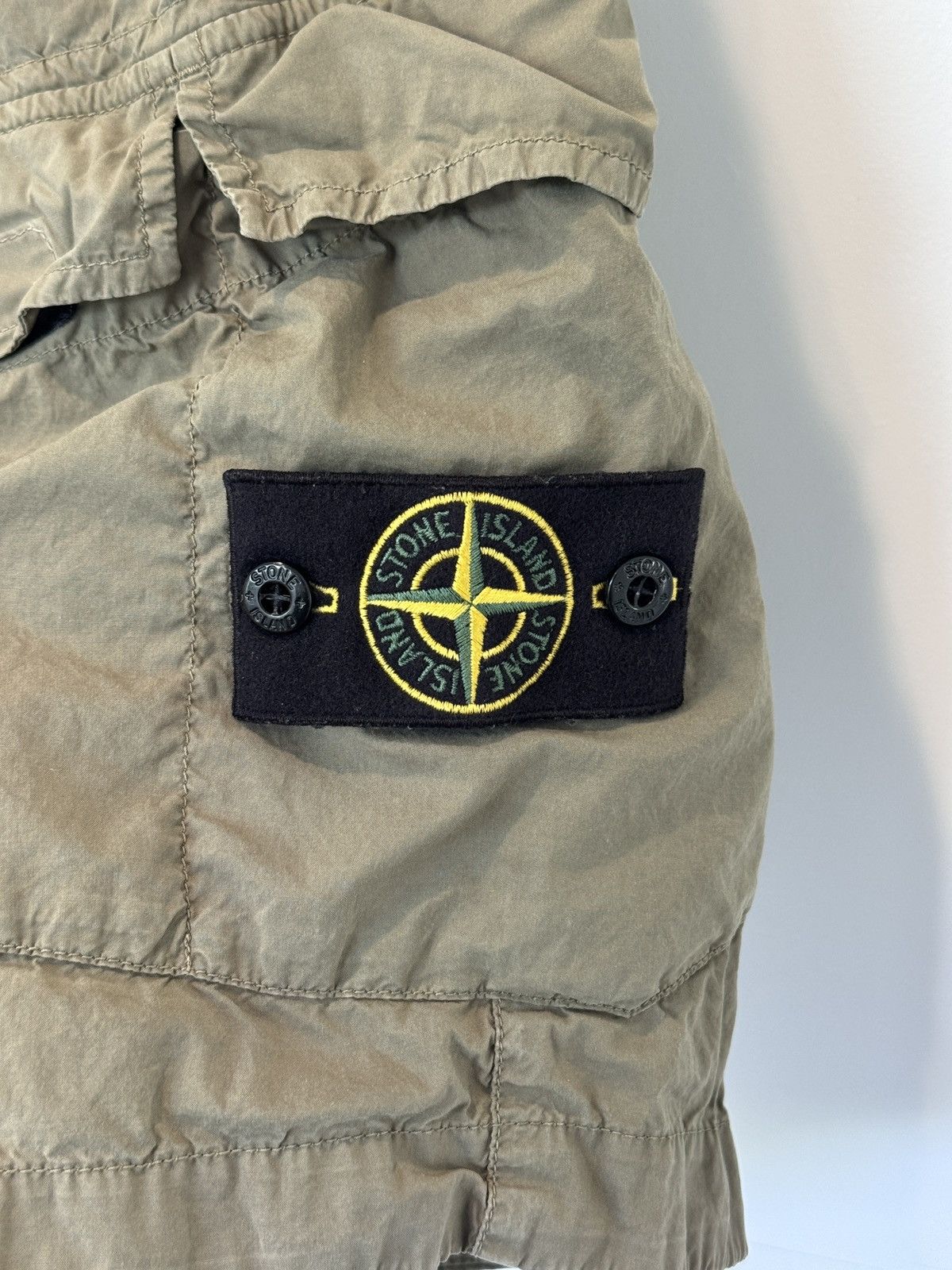 Stone Island Stone Island Green Khaki Bermuda Cargo Shorts Sz 36 Type RE Size US 36 / EU 52 - 5 Thumbnail