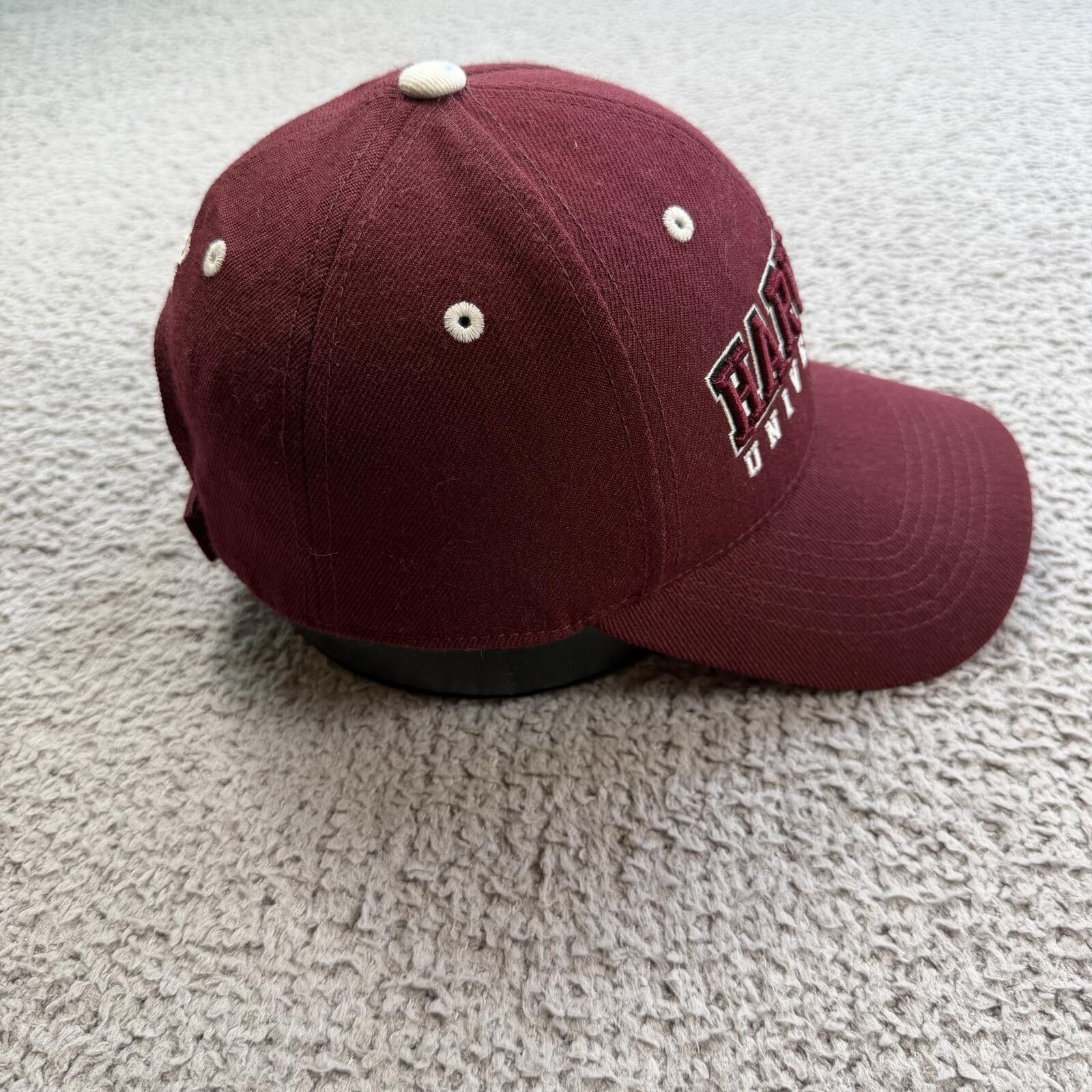 Other Harvard University Strapback Hat Burgundy Adjustable Cap Size ONE SIZE - 4 Thumbnail